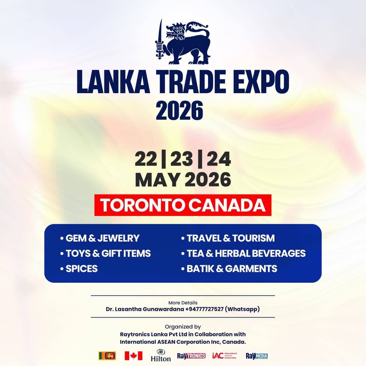Lanka Trade Expo 2026 - Toronto, Canada